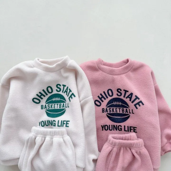 2 Pieces Set Baby Kid Girls Letters Hoodies Sweatshirts And Solid Color Pants Wholesale 231130253