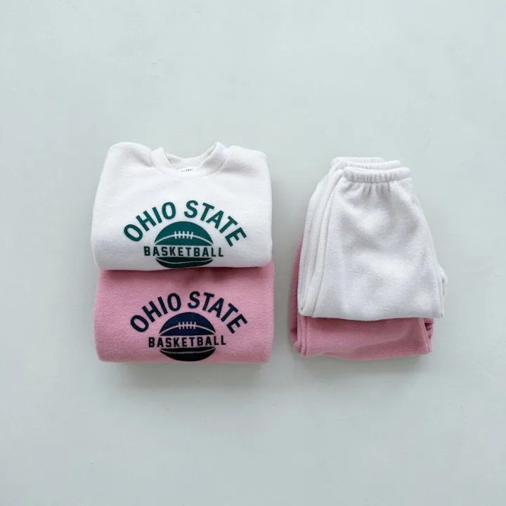 2 Pieces Set Baby Kid Girls Letters Hoodies Sweatshirts And Solid Color Pants Wholesale 231130253