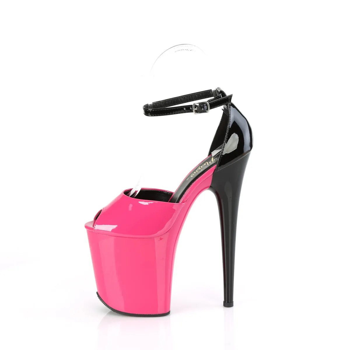 8 Inch Heel FLAMINGO-868 Fuchsia Black