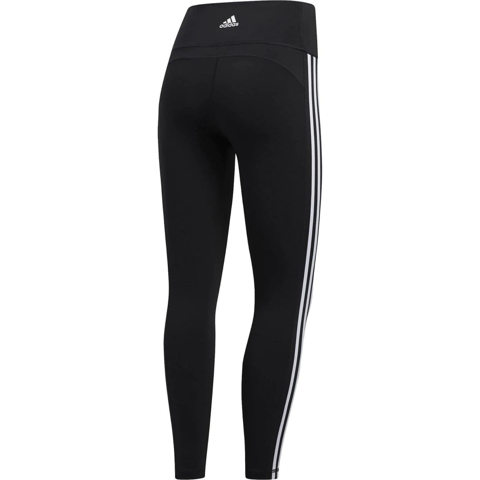 adidas Believe This 2.0 3 Stripes High Rise Womens 7/8 Training Tights - Black