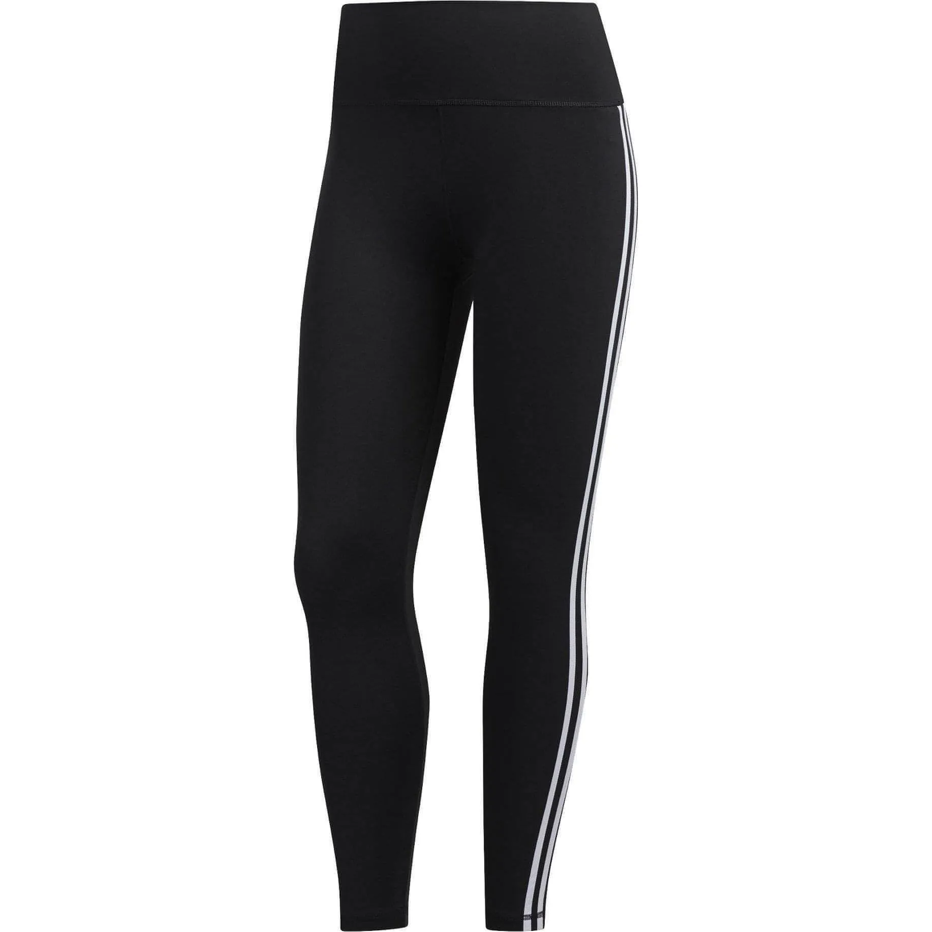 adidas Believe This 2.0 3 Stripes High Rise Womens 7/8 Training Tights - Black