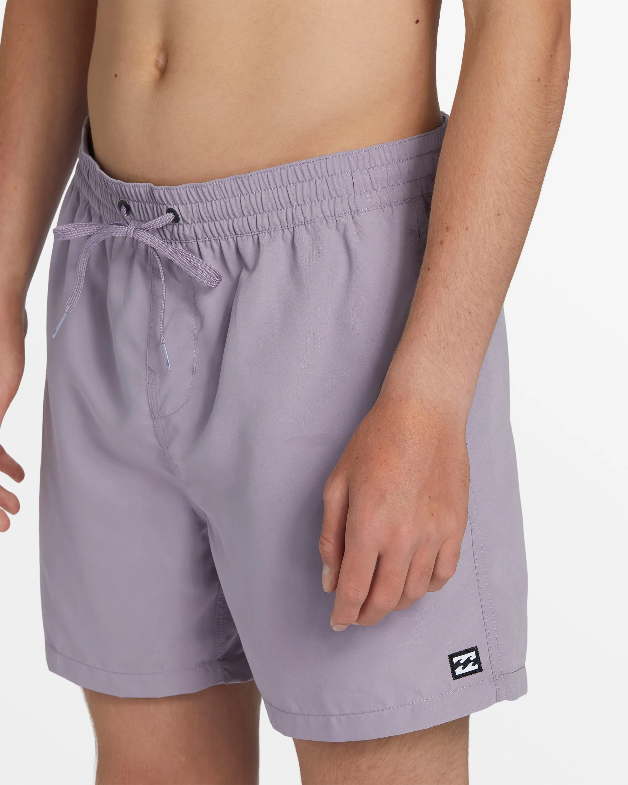 All Day Layback 16 Swim Trunks - Grey Violet