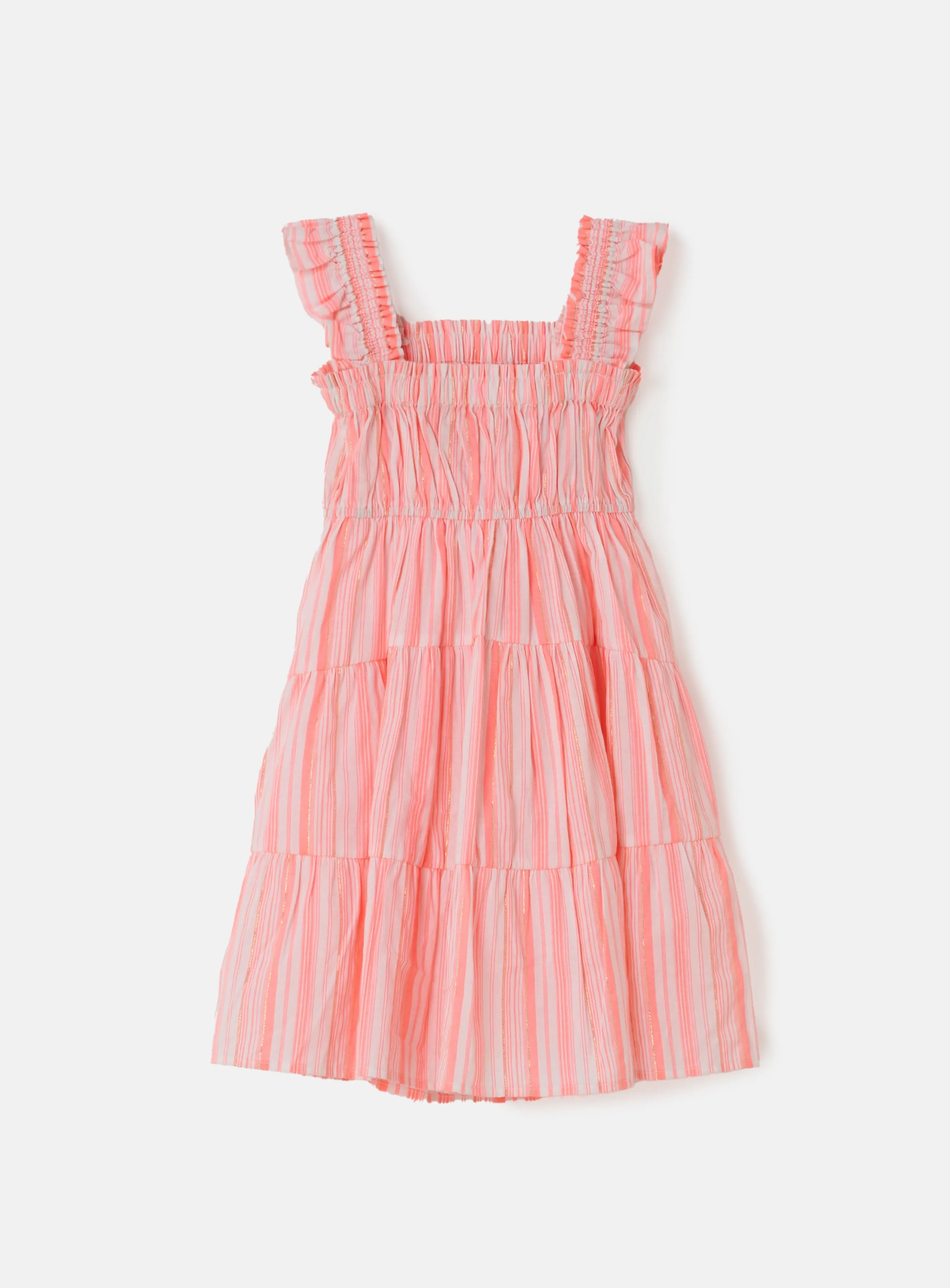 Baby Girl Striped Woven Pink Dress