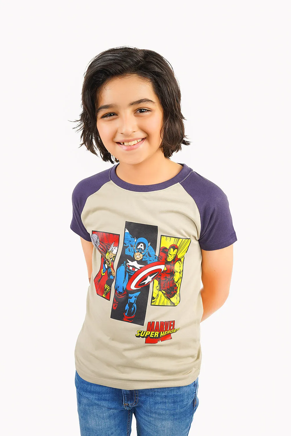 Boy's Short Sleeves Graphics Tee