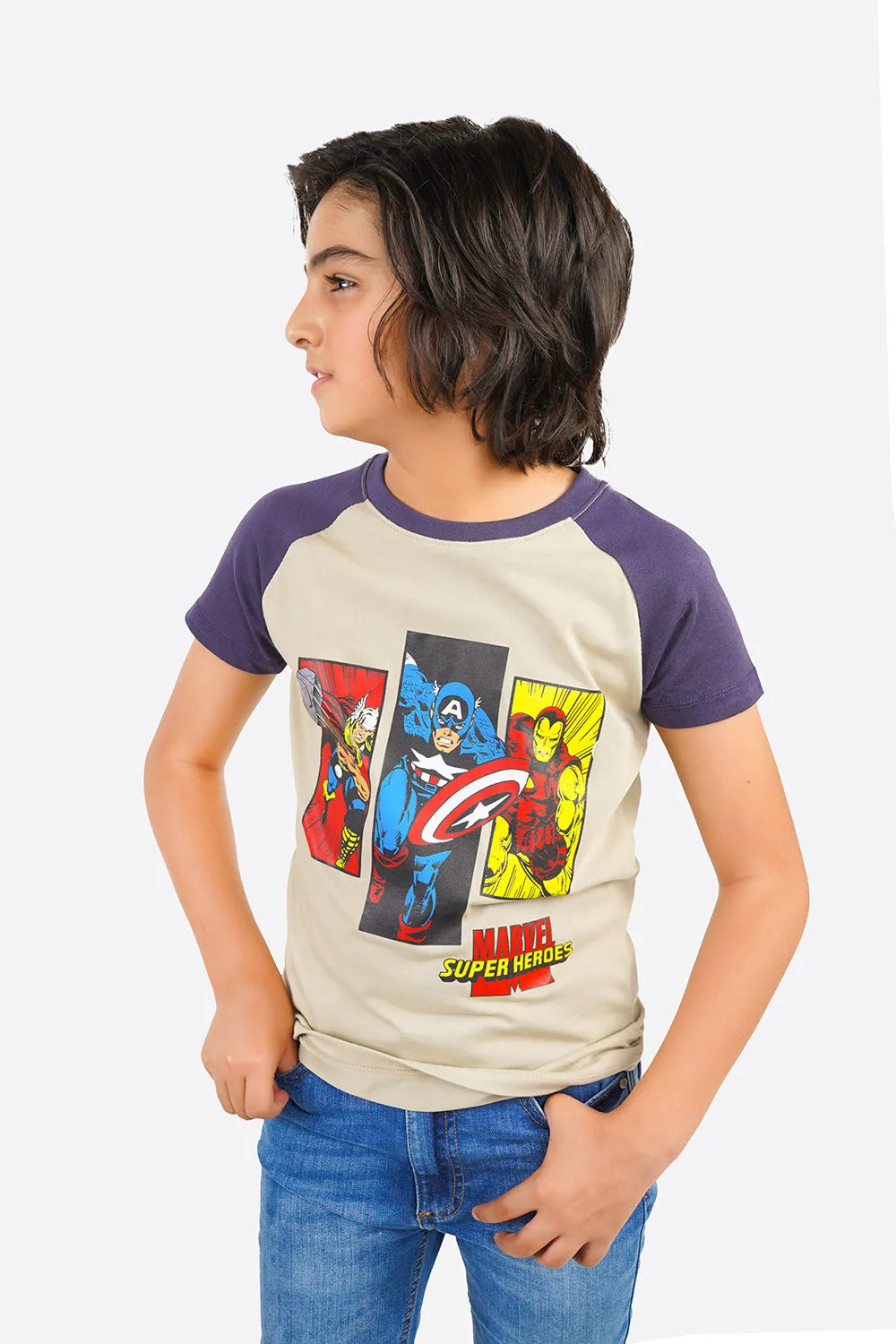 Boy's Short Sleeves Graphics Tee