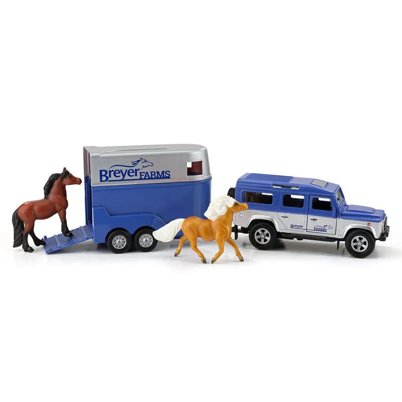 Breyer Farms Land Rover & Tag A Long Trailer - TBS59216