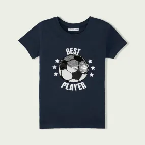 C1456 FO-BU Sequance Best Player Blue T-Shirt