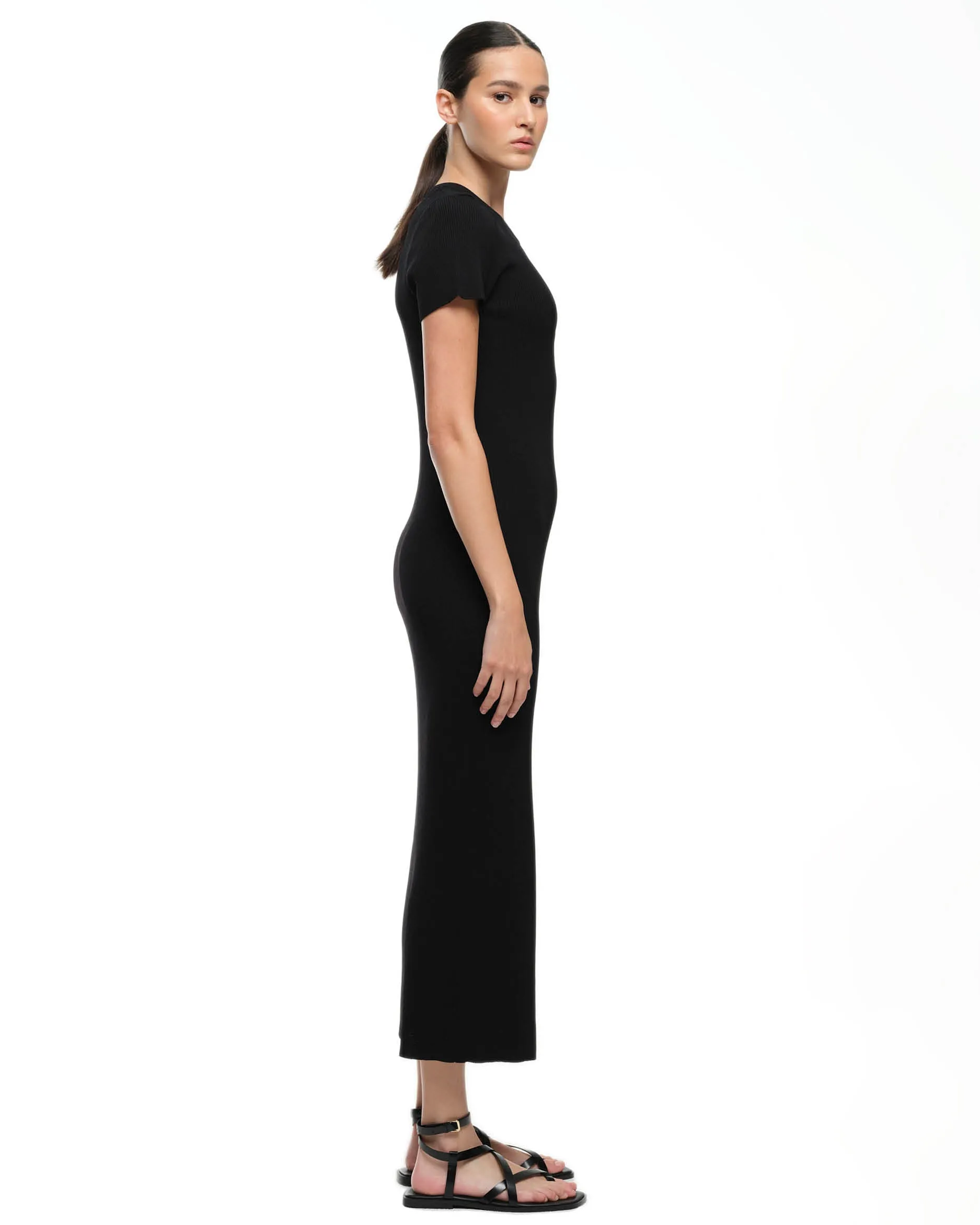 CAMILLA KNIT DRESS - BLACK