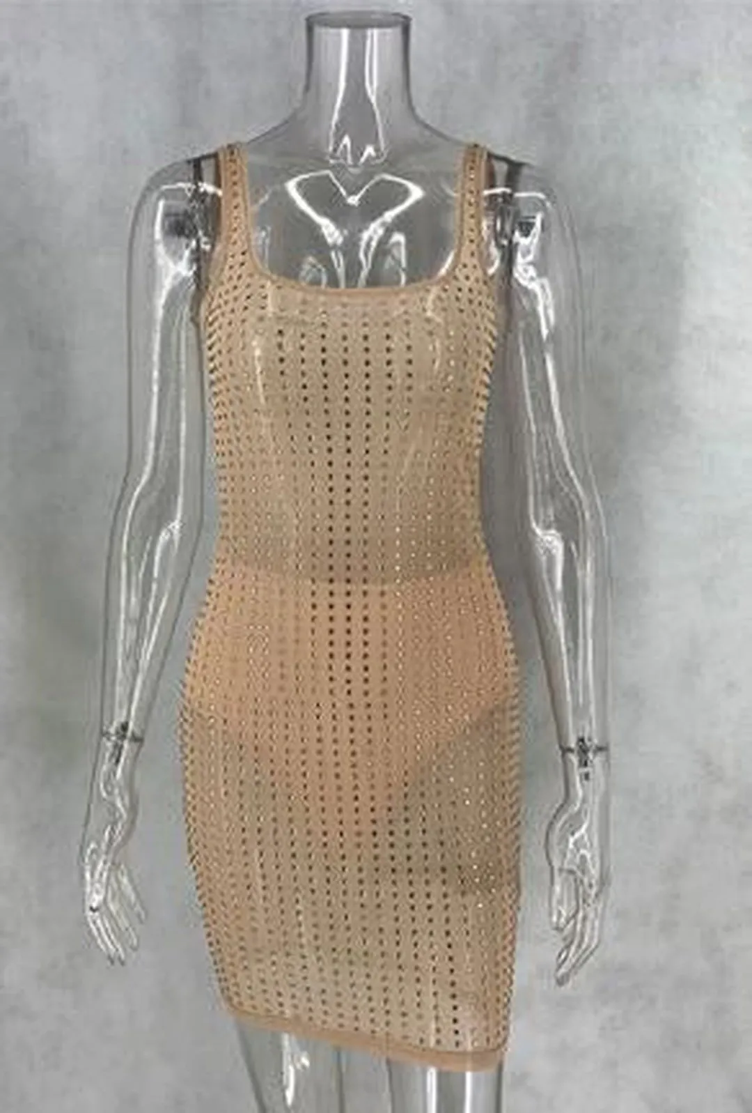 CAPRIA - SPARKLING MESH DRESS