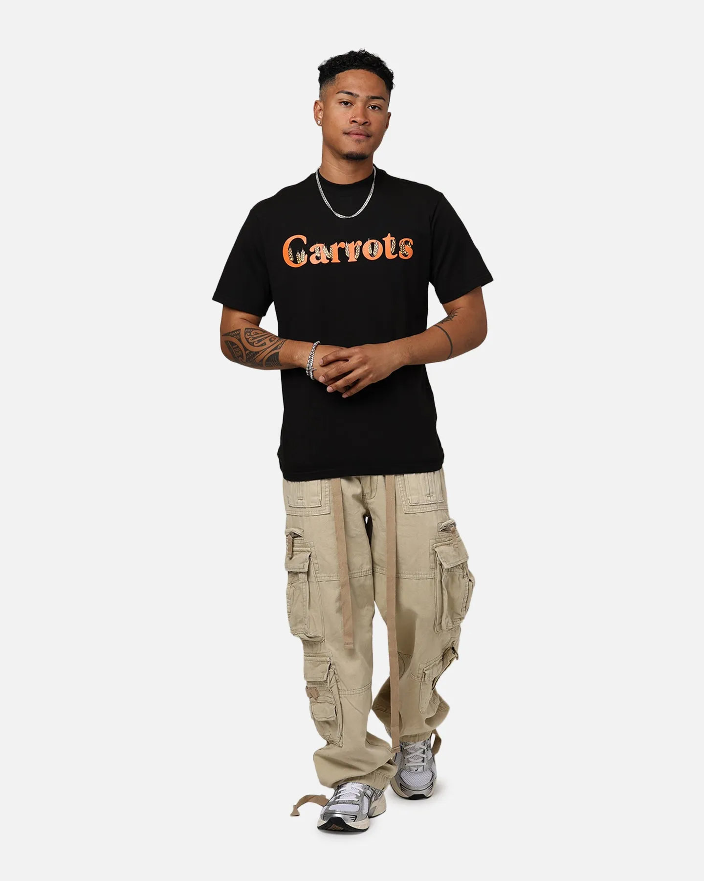 Carrots By Anwar Wordmark T-Shirt Black