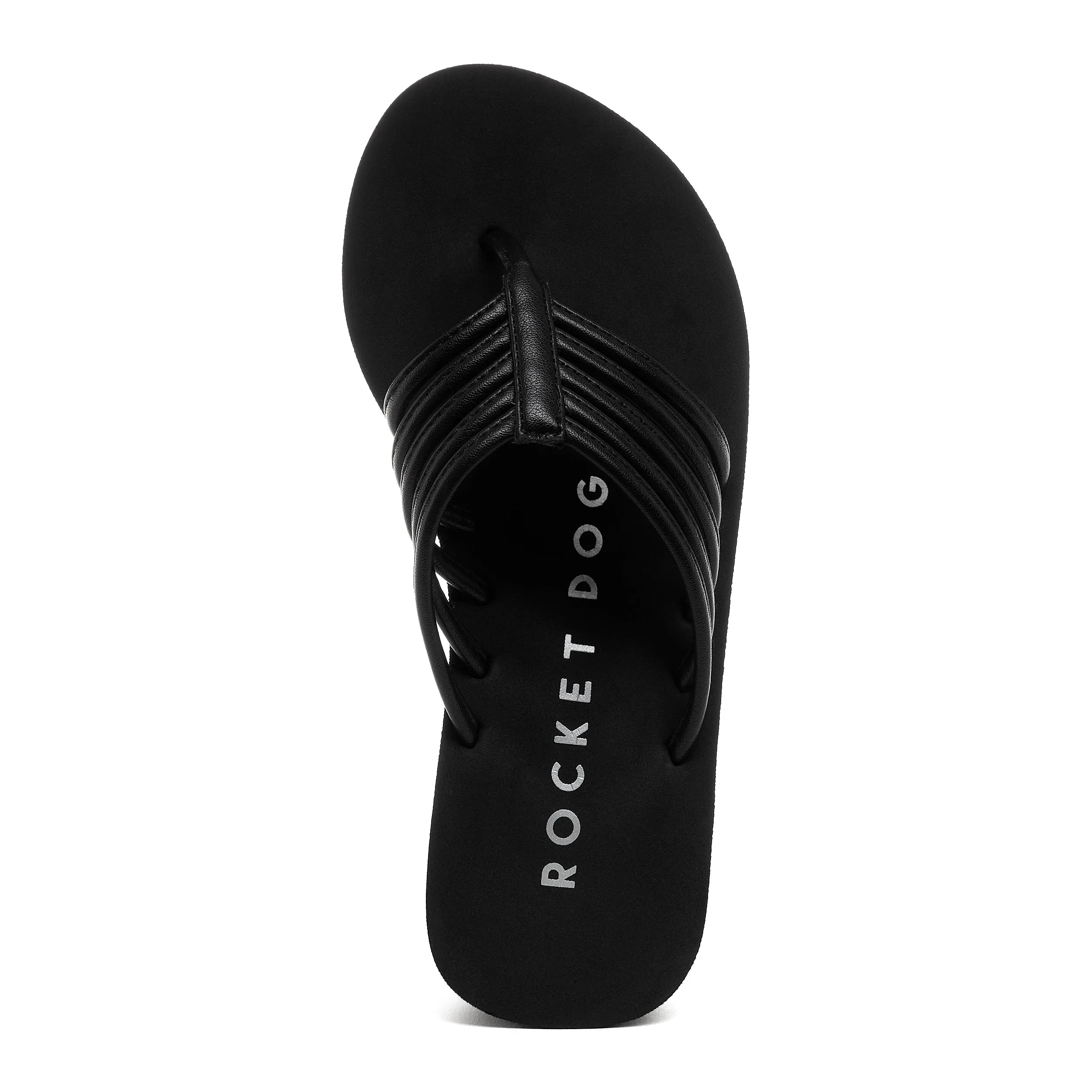 Crushcage Black Platform Flip-Flops