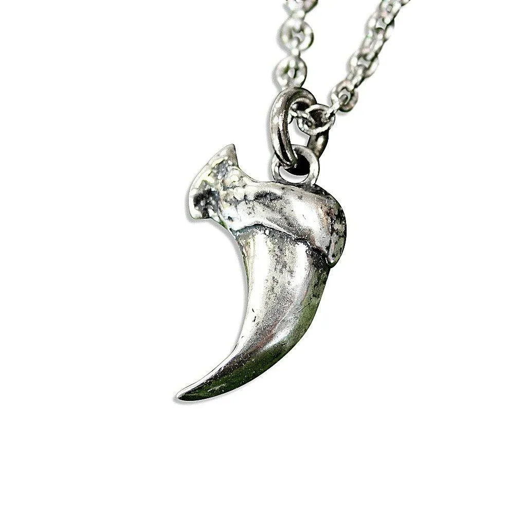 Domestic House Cat Claw Charm Necklace Solid Sterling Silver Pet Kitty Claw