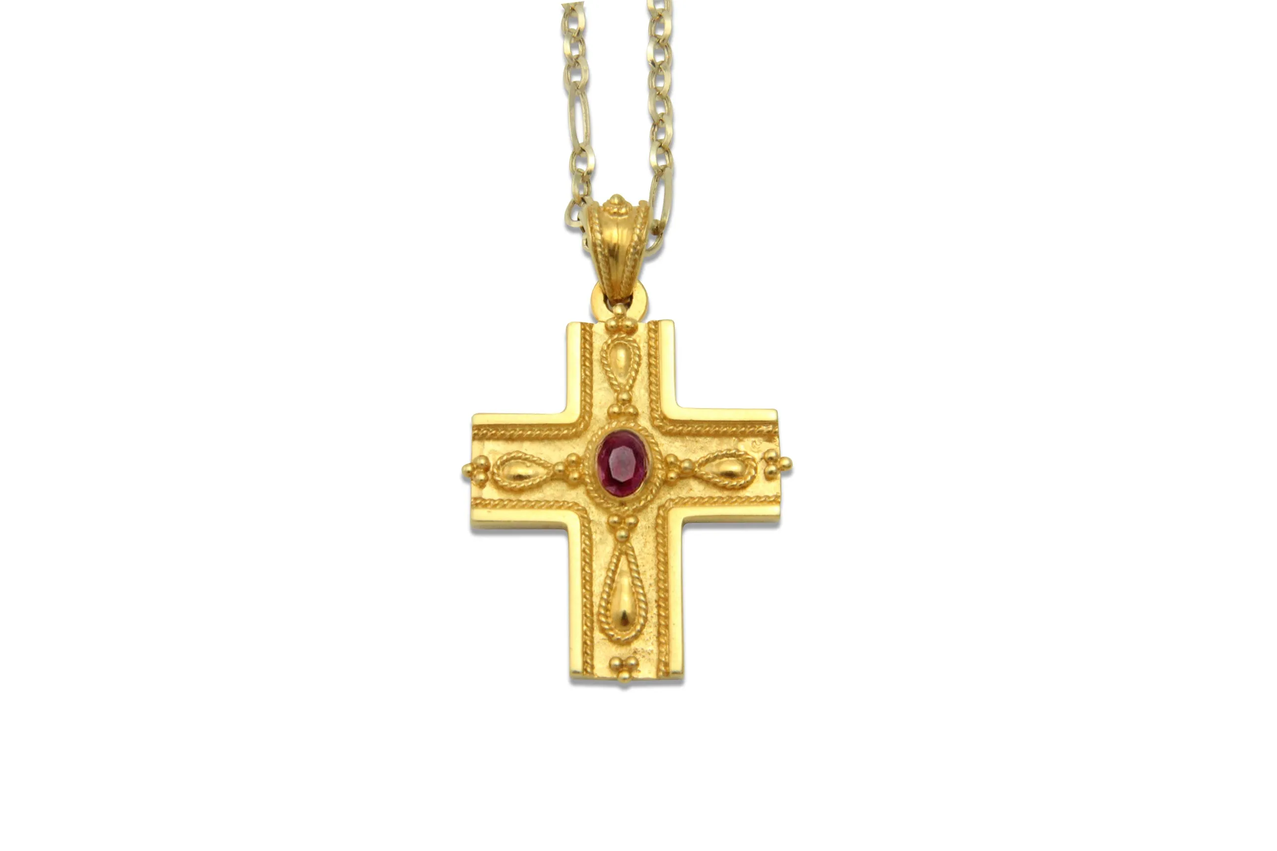 Empress Theo Gold Byzantine Cross