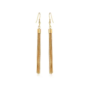 F-Hook Tassel Earrings