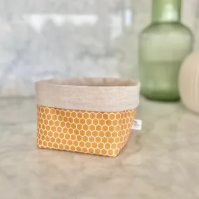 Fabric Storage Box in a Cute Honeycomb Pattern