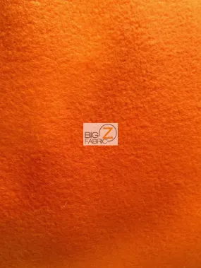 Fleece Fabric Solid / Orange / 30 Yard Roll