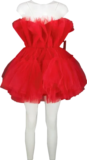 From A Friend Red Tulle Tutu Mini Dress UK XS/S