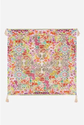 Johnny Was Silk Scarf Wild Garden