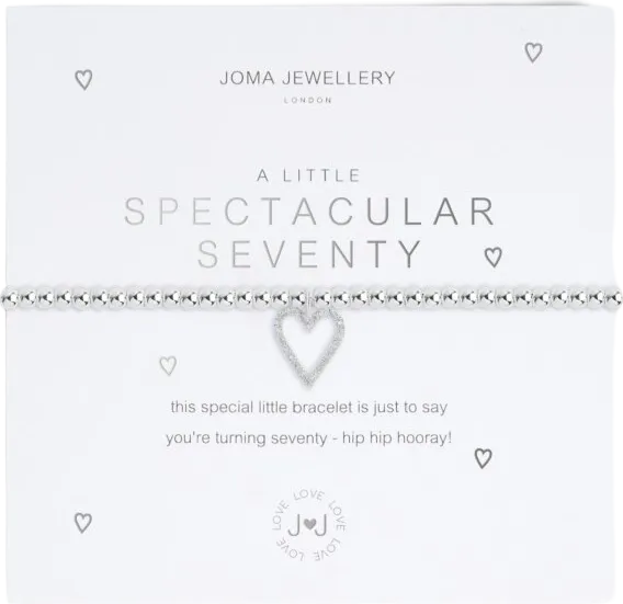 Joma Jewellery Silver A Little 'spectacular Seventy' Bracelet One Size