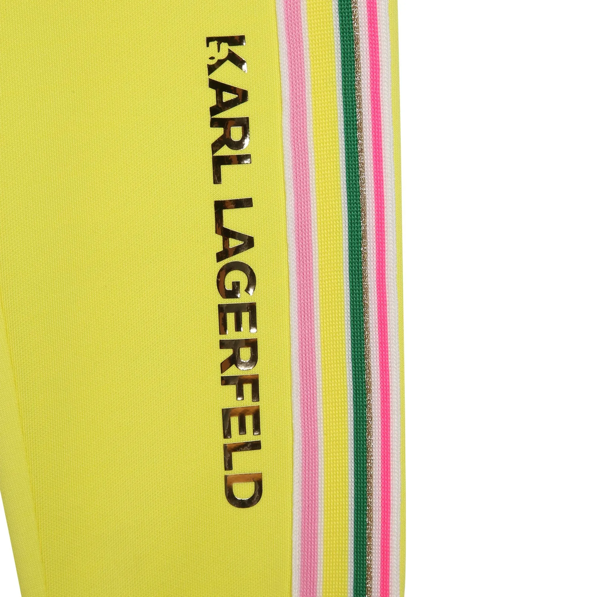 KARL LAGERFELD FW23 Fancy Jogging Pants with a Sequined Stripe