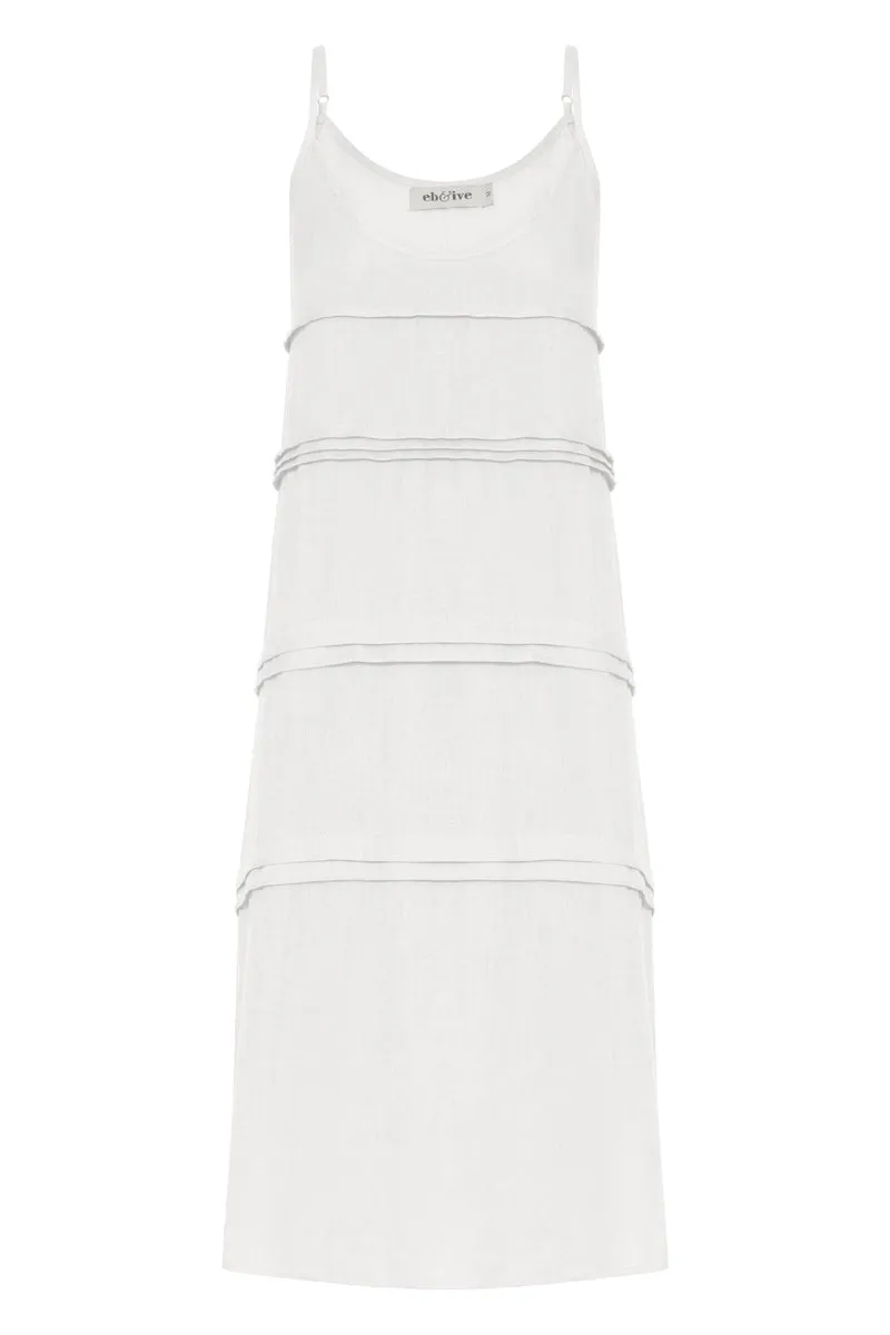 La Vie Tank Dress, Blanc