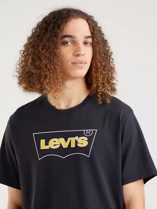 Levi's Crewneck T-shirt with Logo, comfortable fit 161430474 caviar-black