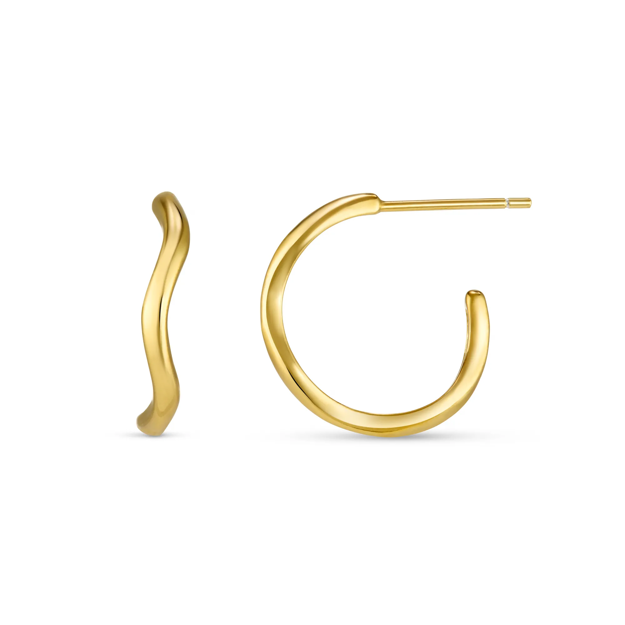 LUXE Organic Hoop Earrings