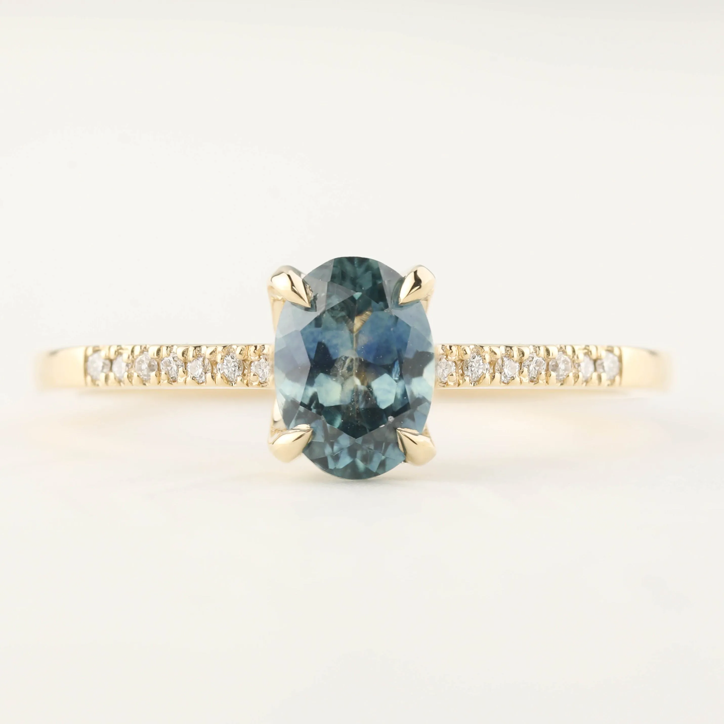 Maria Ring - 1.07ct Teal Blue Montana Sapphire (One of a kind)