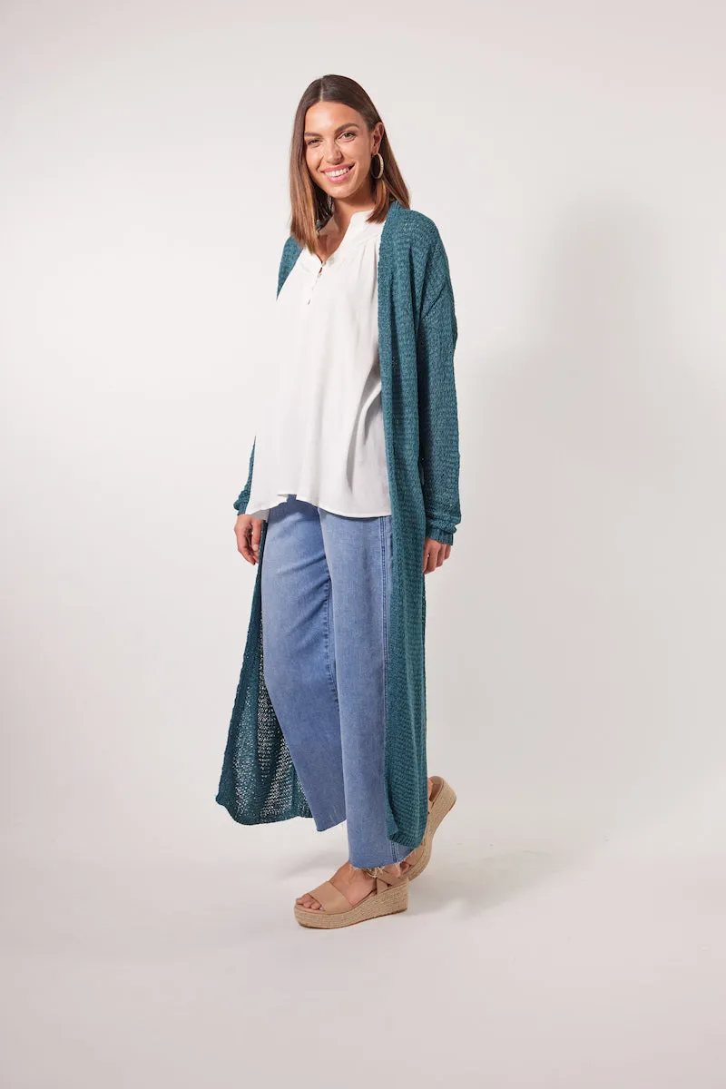 Marquee Cardigan, Teal