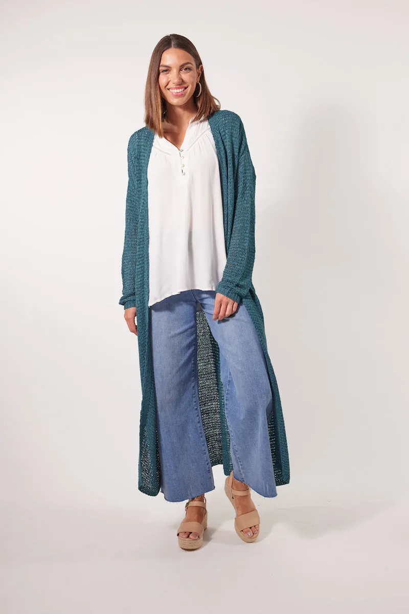 Marquee Cardigan, Teal