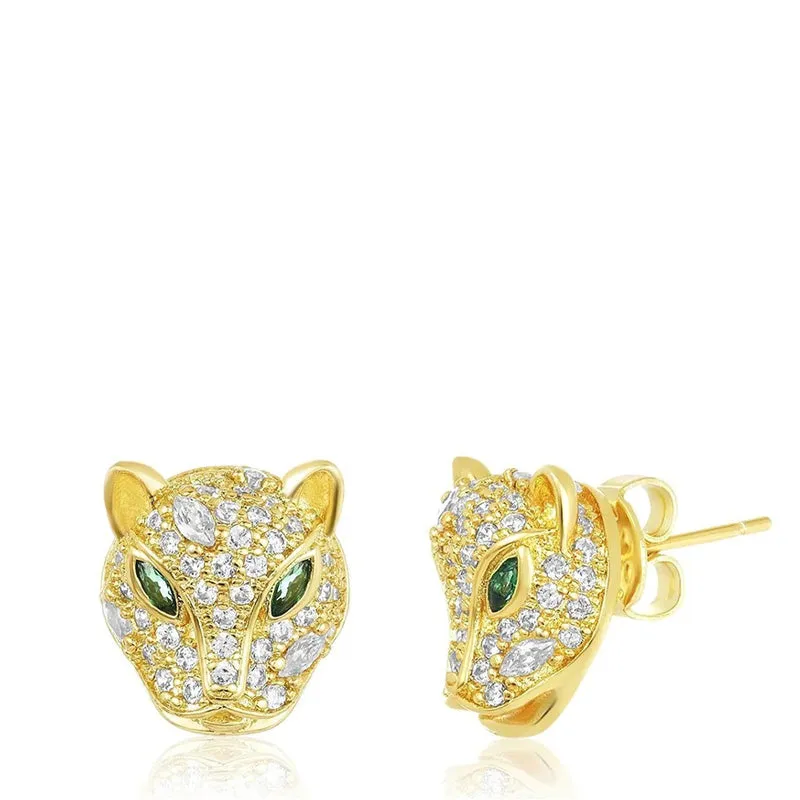 MELINDA MARIA | Baby Jaguar Stud Earrings