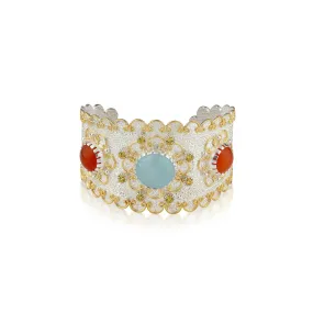 MINI ESME CABOCHON CUFF BRACELET-ONE OF A KIND