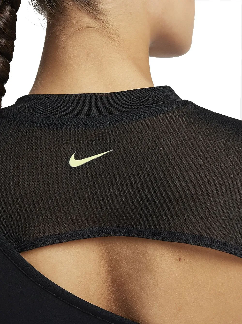 Nike Pro Top corto a manica lunga - Nero/Nero/Light