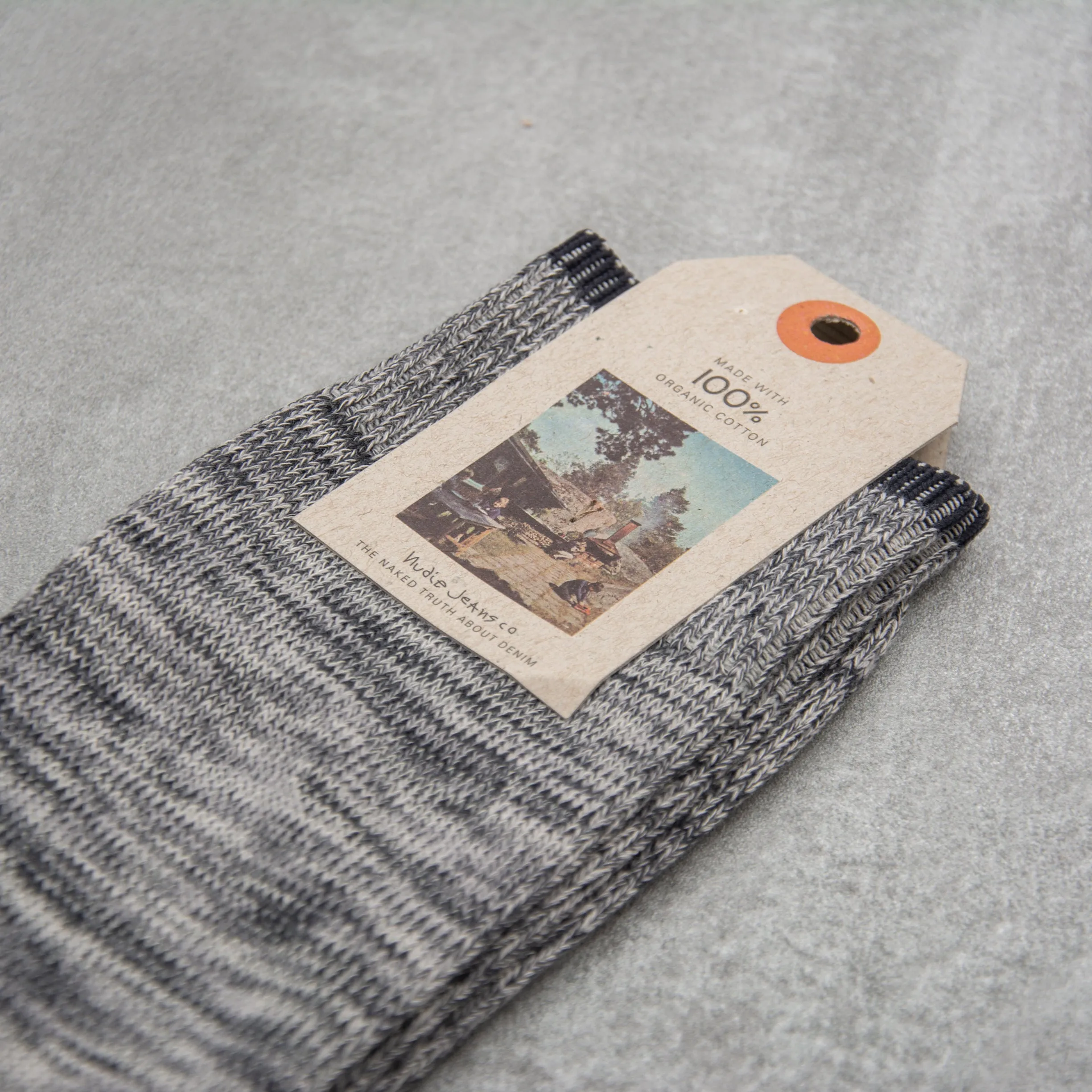 Nudie Rasmusson Multi Yarn Sock - Dark Grey