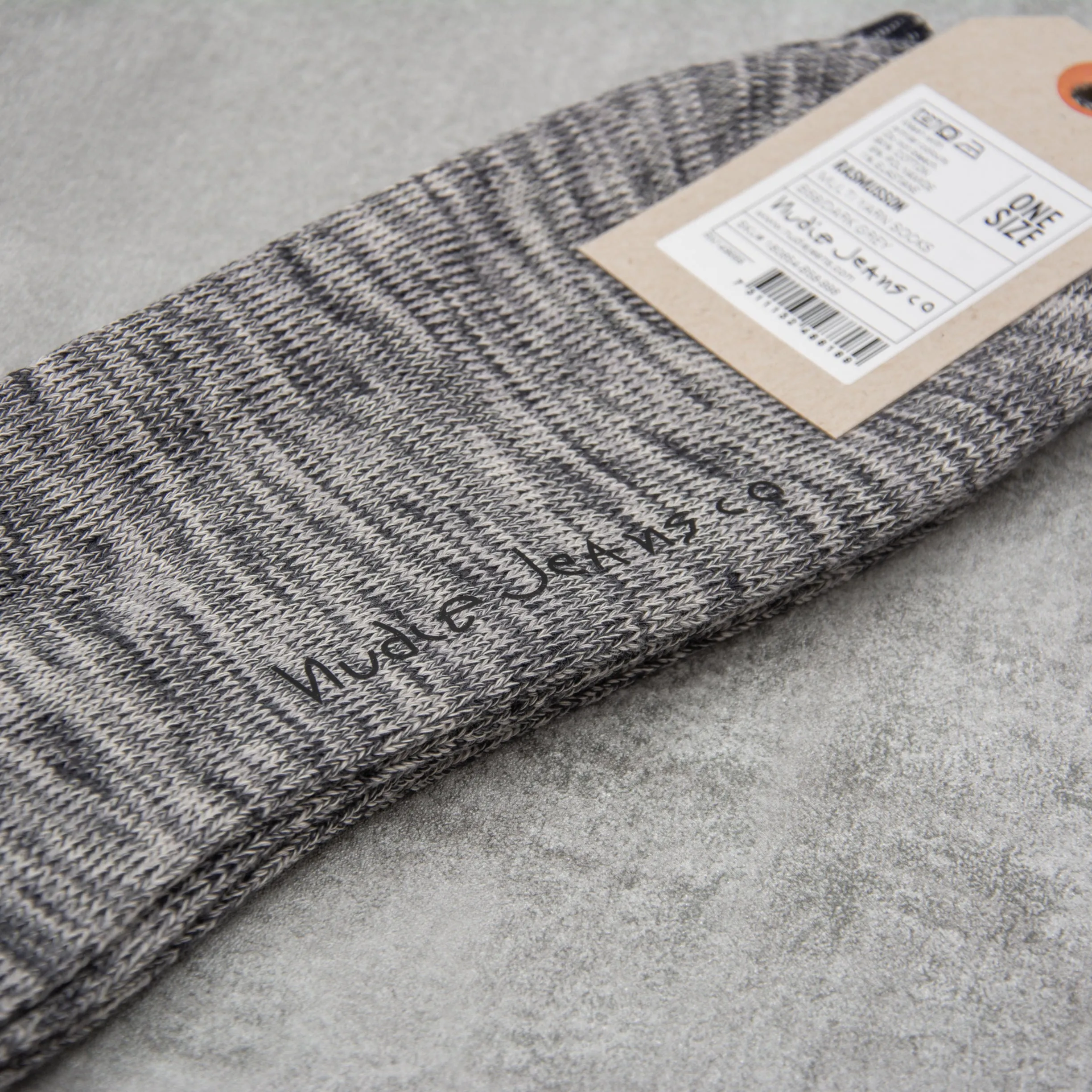 Nudie Rasmusson Multi Yarn Sock - Dark Grey