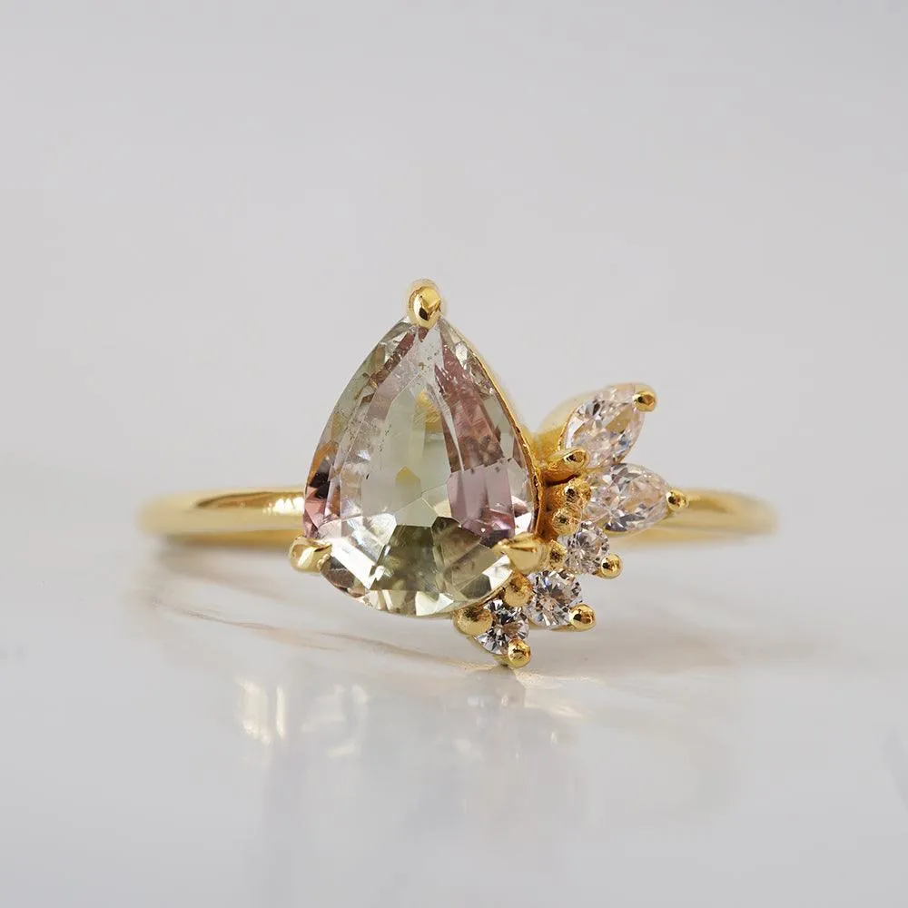 One Of A Kind: Stella Parti Color Tourmaline Ring