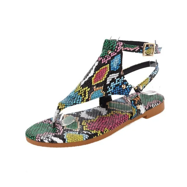 Printed and Solid Casual Sandals