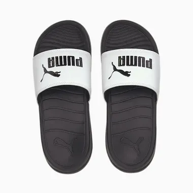 Puma boy's beach slipper Popcat 20 PS 372017-02 white-black