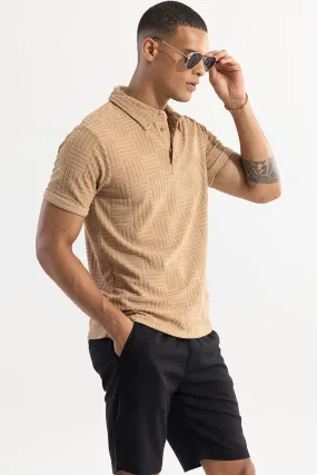 Quintet Beige Polo T-Shirt