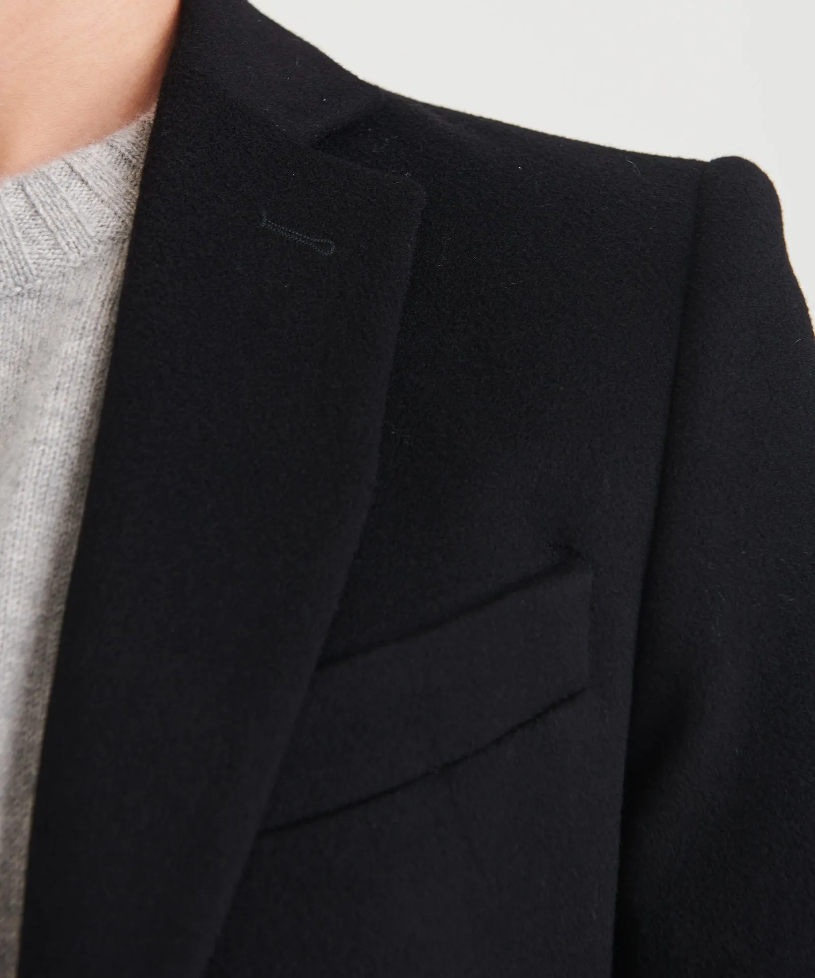 Reclaimed Cashmere Tailored Coat