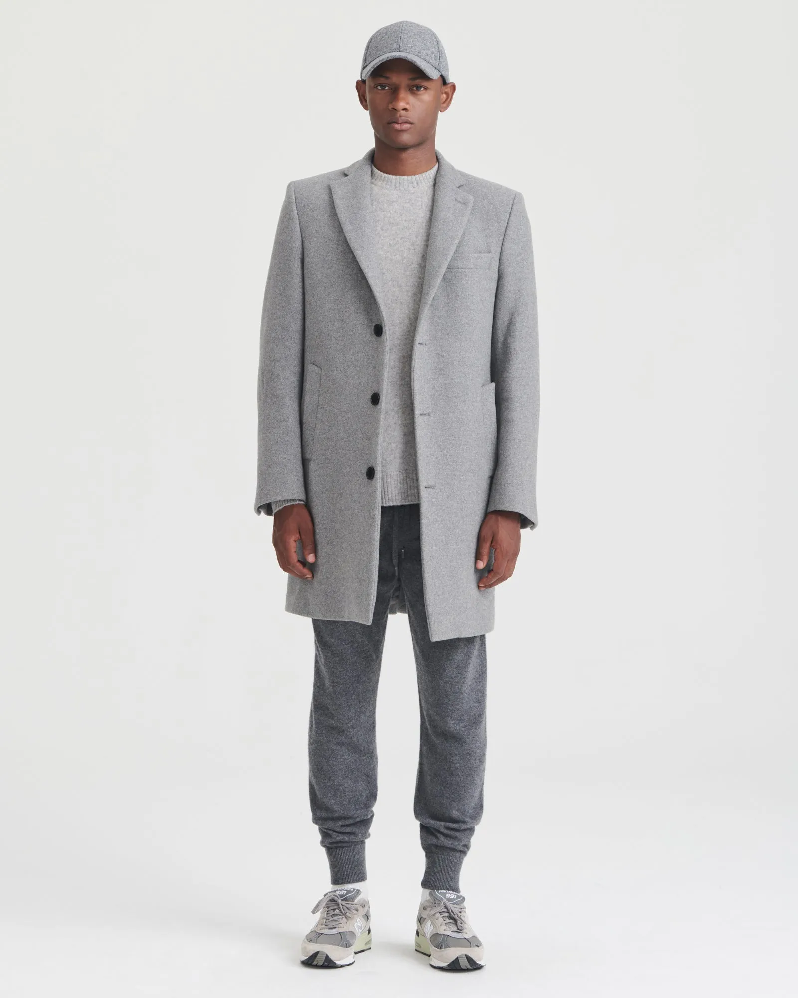 Reclaimed Cashmere Tailored Coat