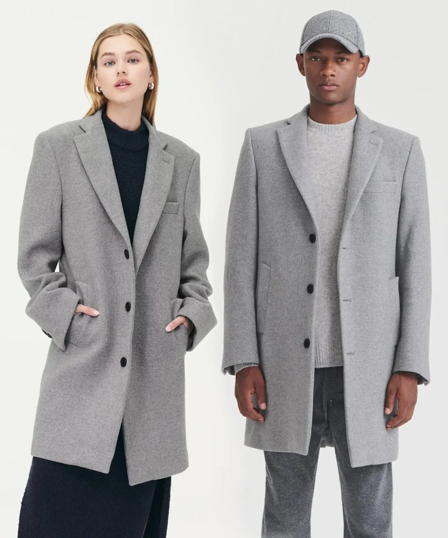 Reclaimed Cashmere Tailored Coat