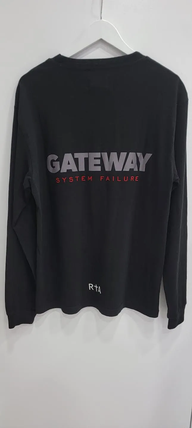 RTA LAWRENCE BLACK GATEWAY LONG SLEEVE T-SHIRT