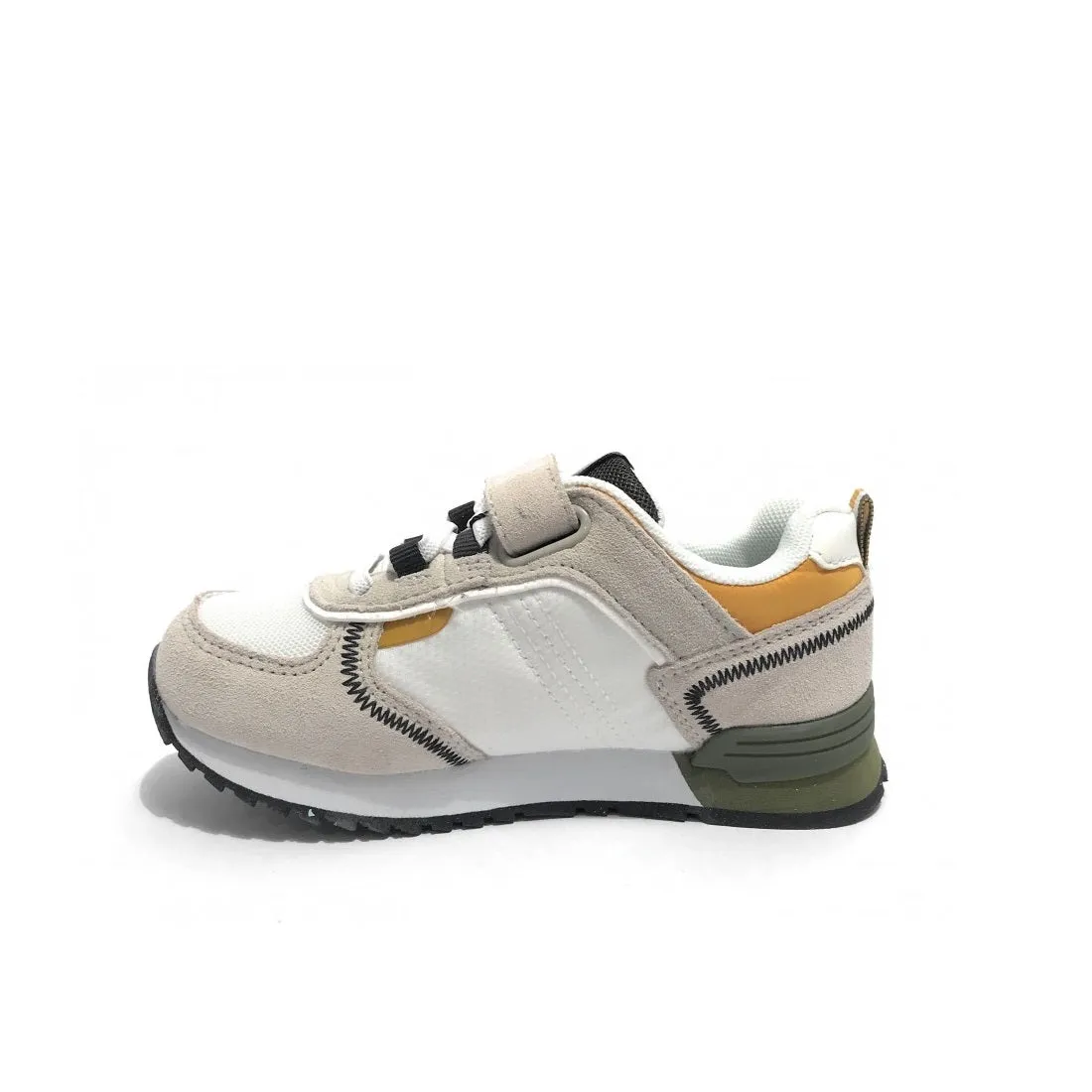 Scarpe casual da Bambino - COLMAR Art. TRAVIS SPORT COLORS Y05 WHITE GREEN OCHRE