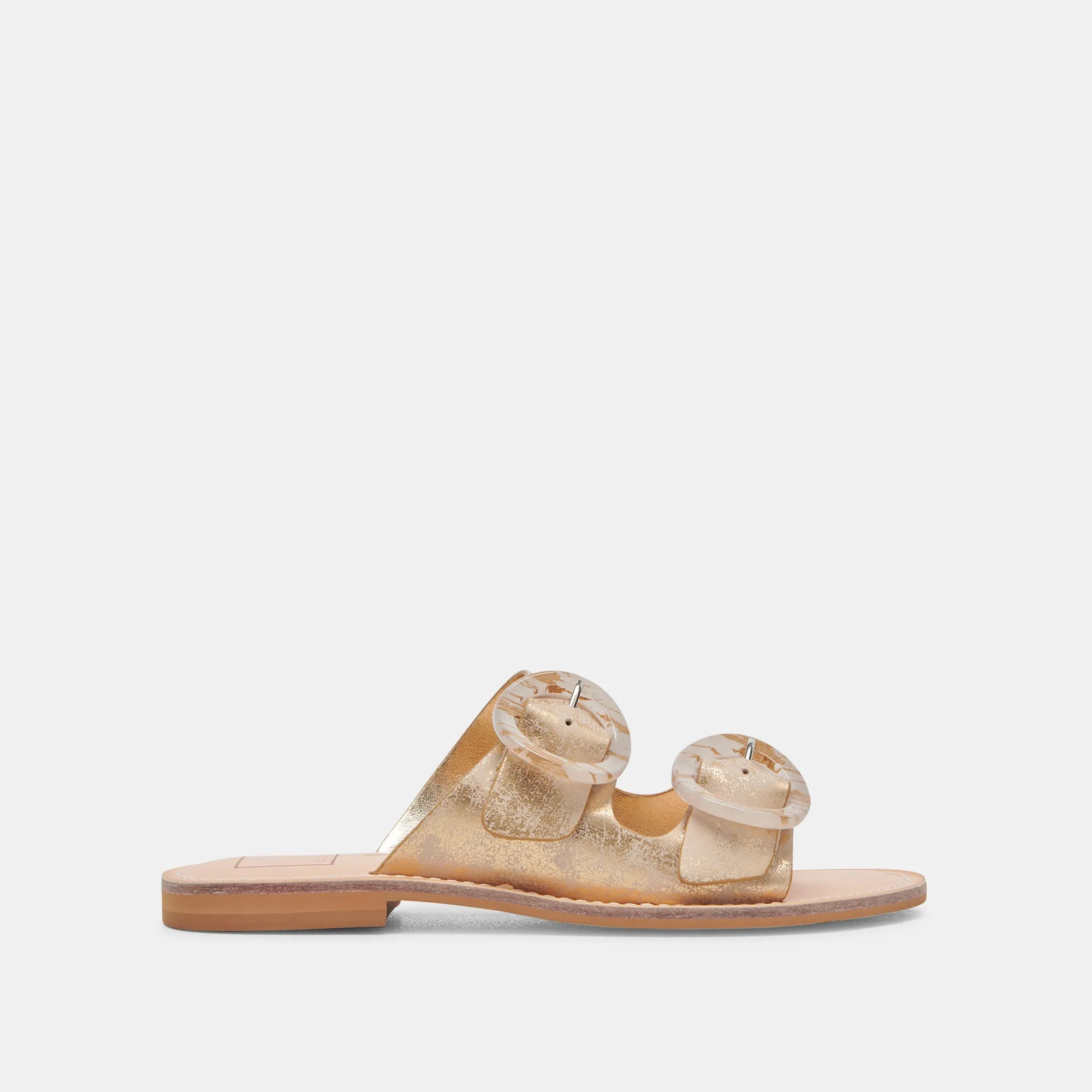 SECILY SANDALS LIGHT GOLD NUBUCK