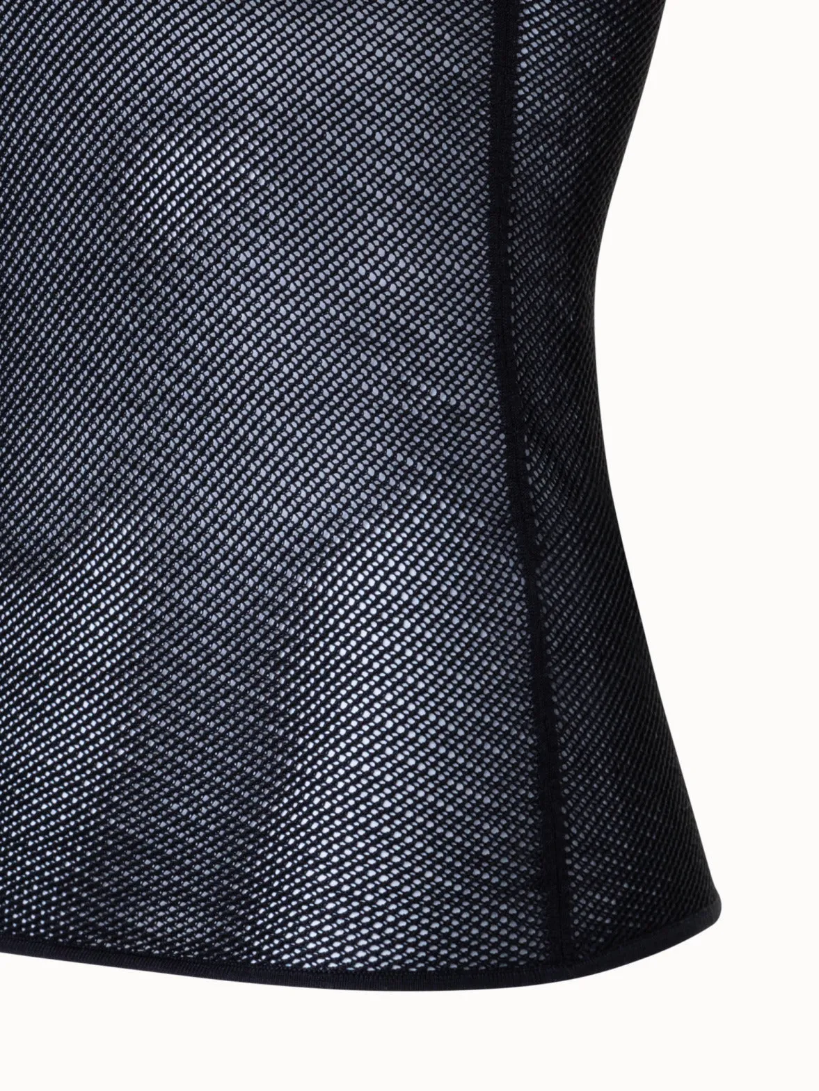 Tanktop aus Seiden-Mesh-Strick