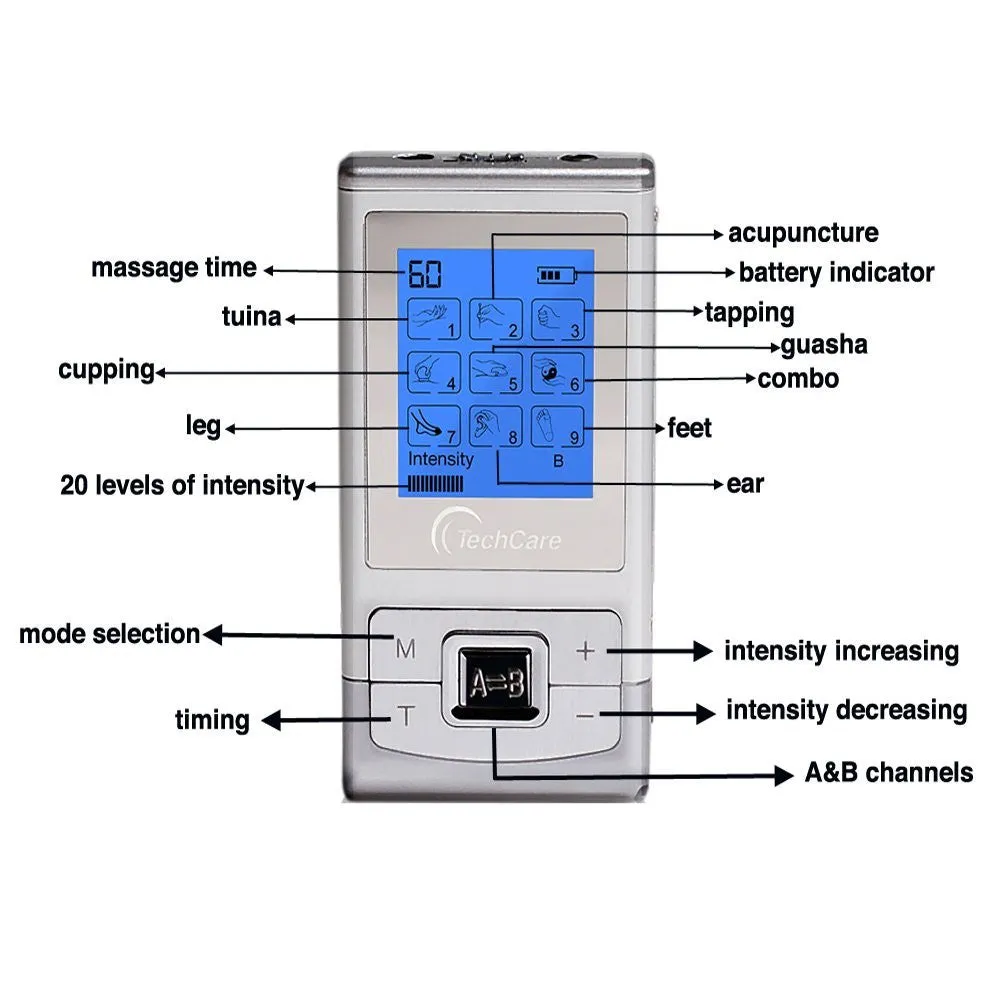 TechCare SE Tens Unit 9 Modes A - B Channel