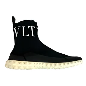 Valentino 550 Black Rockstud Sock Trainers 37