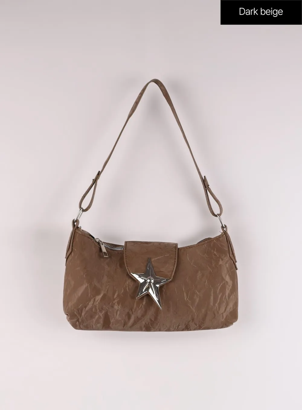 Vintage Star Buckle Leather Bag IJ419