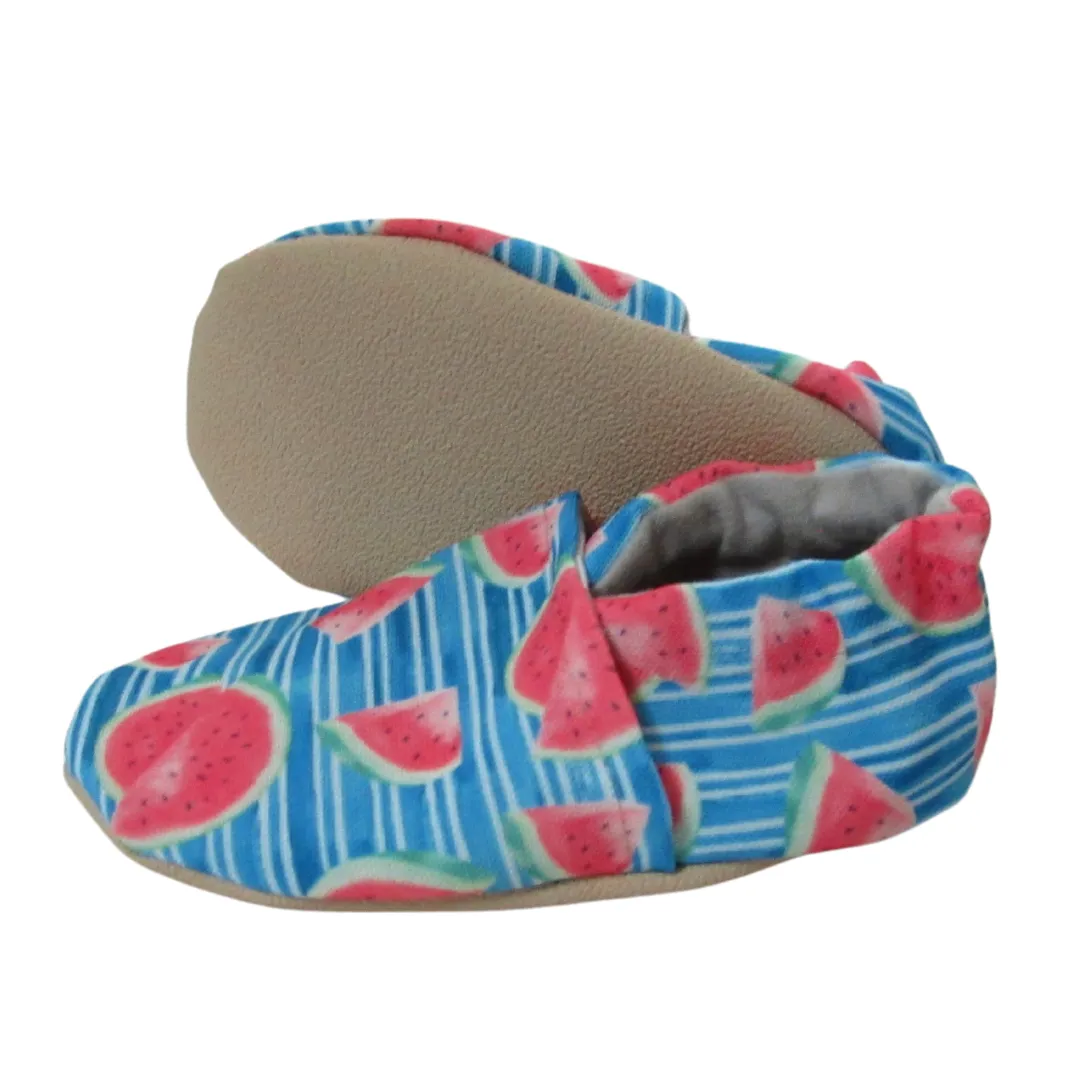 Watermelon Stripes Canvas Baby Shoes